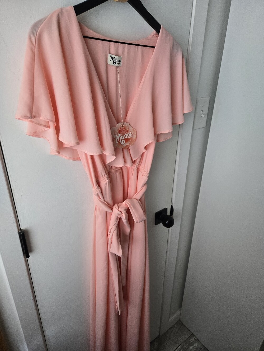 Show Me Your Mumu “Audrey Maxi” Frosty Pink Dress Size L